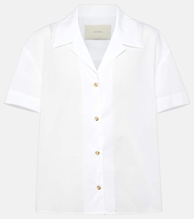 Asceno Prague Cotton Shirt In White