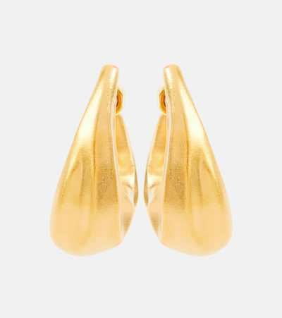 Khaite Olivia Hoop Earrings In Gold