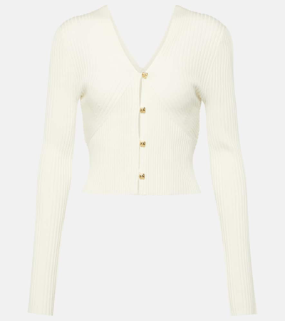 Chloé Wool-blend Cardigan In White