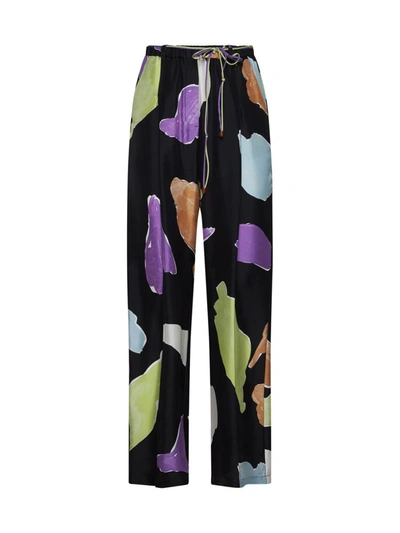 Alysi Woman Pants Black Size 10 Silk