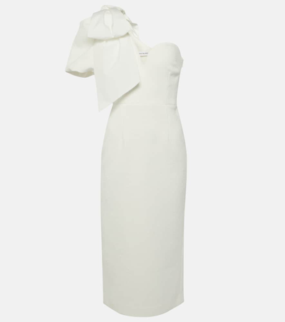 Rebecca Vallance Bridal Bon Ami Bow-detail Midi Dress In White