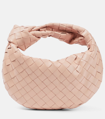 Bottega Veneta Pink Small Jodie Bag In 6917 Lotus Gold