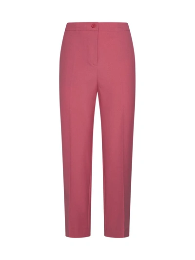 Semicouture Trousers In Living Corallo