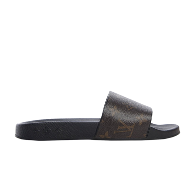 Pre-owned Louis Vuitton Waterfront Mule 'monogram - Macassar' In Brown