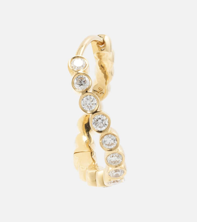 Sophie Bille Brahe Courant 18kt Gold Single Earring With Diamonds