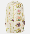 Agua By Agua Bendita Cecilia Embroidered Linen Button-front Shirt In Multicoloured