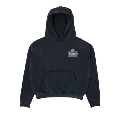 Pre-owned Rhude Grand Cru Hoodie 'vintage Black'