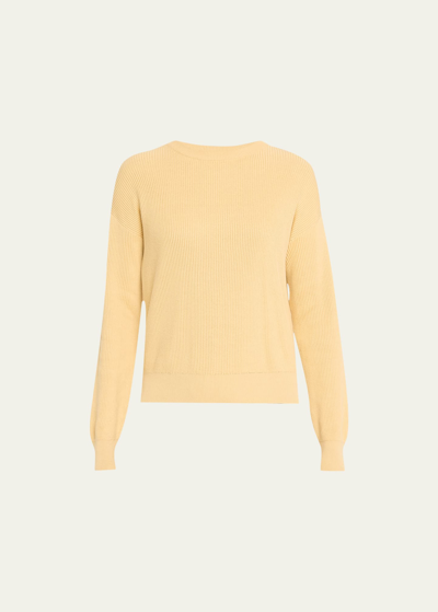 Brunello Cucinelli Ribbed Sweater In C9595 Light Yello