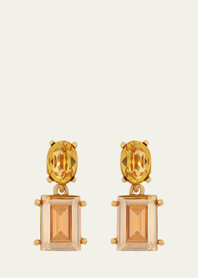 Oscar De La Renta Small Gallery Earrings In Gold