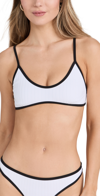 Solid & Striped The Rachel Bikini Top In Marshmallow In Marshmallow