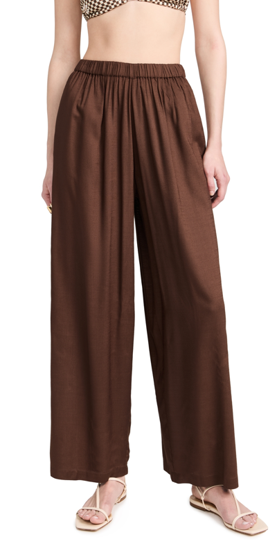 Playa Lucila Coverup Trousers Brown Xs
