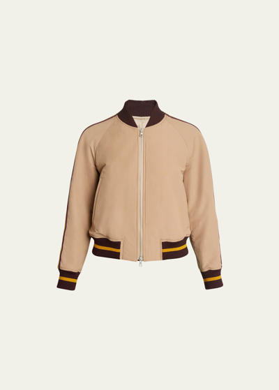 DRIES VAN NOTEN VALORY TAPE BOMBER VARSITY JACKET