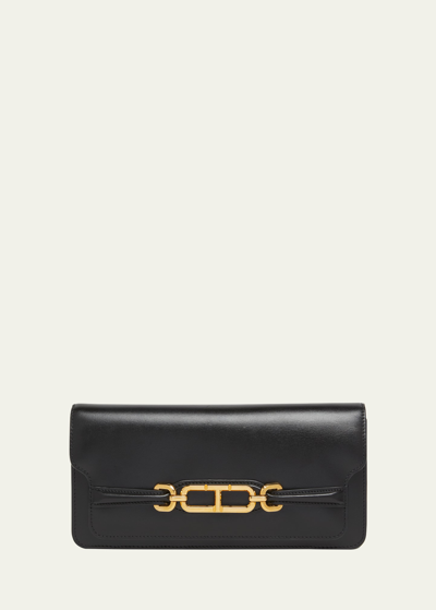 Tom Ford Tara Palmellato皮革单肩包 In 1n001 Black