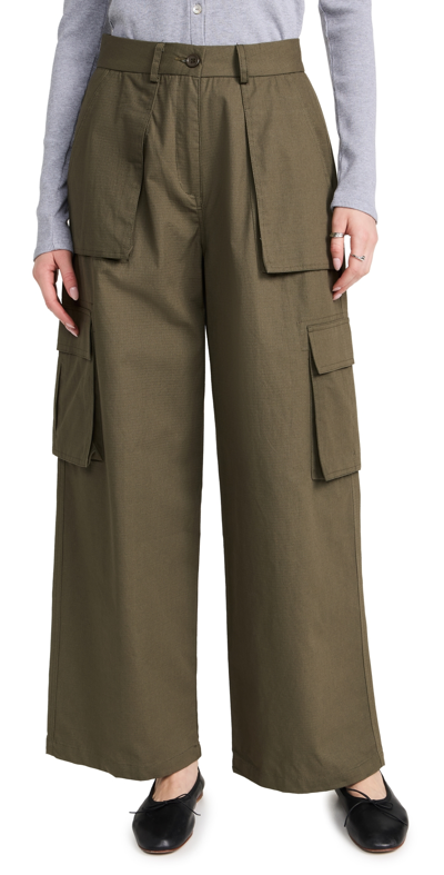 Moon River Cargo Pants Olive M
