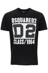 Dsquared2 D2-print Short-sleeve T-shirt In Black