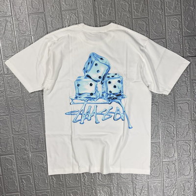 Pre-owned Stussy X Vintage Stussy Melted Tee White