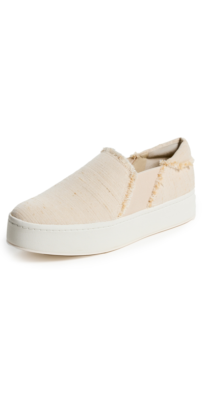 Vince Warren Fray Slip-on Platform Sneakers In Moonlight