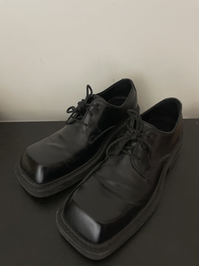 Pre-owned Balenciaga Inspector Derby Shoes In Black