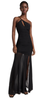 ROCOCO SAND ADELE BLACK POWER MESH LONG DRESS BLACK