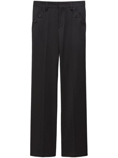 Filippa K Straight Tailored Trousers In Black
