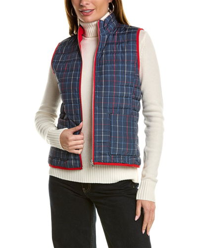 Brooks Brothers Reversible Puffer Vest In Blue
