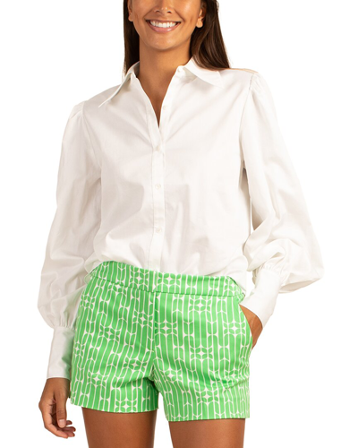 Trina Turk Tailored Fit Blair Top In White