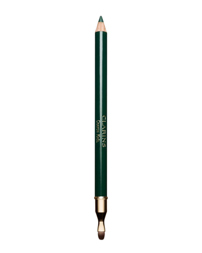 Clarins 0.037oz 09 Intense Green Long Lasting Eye Pencil With Brush In White