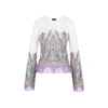 Etro Fringed Knitted Top In White