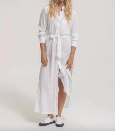 Cali Dreaming The Shirt Dress In Pure White