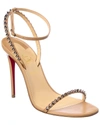 Christian Louboutin So Me 100 Leather Sandal In Beige