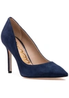 Sam Edelman Hazel Pointed Toe Pump In Blue