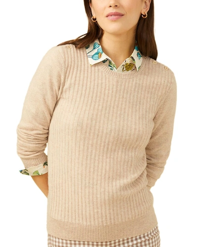 J.mclaughlin Seaspray Cashmere Sweater In Brown