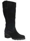 Otbt Tallow Heeled Mid Shaft Boots In Black