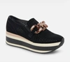 DOLCE VITA JHENEE SLIP ON SHOES IN ONYX PERF