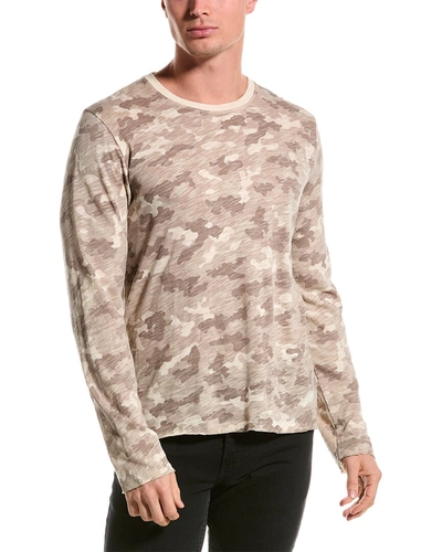 Atm Anthony Thomas Melillo Camouflage Slub Jersey T-shirt In Brown