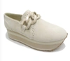 Pierre Dumas Women's Down Time Slip On Shoes In Ivory Suede In Multi