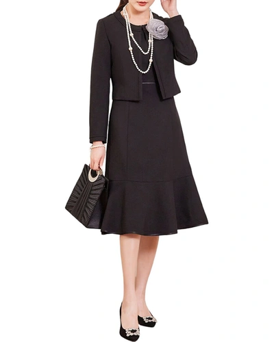 Lily Kim 2pc Blazer & Dress Set In Black