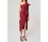 C/MEO COLLECTIVE EACH OTHER MIDI DRESS IN RED
