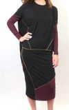 Mikah Etsu Skirt In Black/wine In Multi