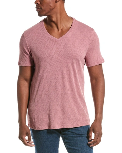 Atm Anthony Thomas Melillo Slub V-neck T-shirt In Pink