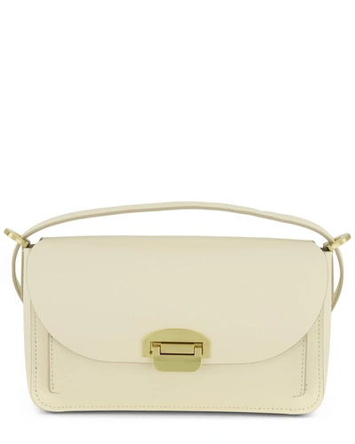 Zac Posen Evie Leather Shoulder Bag In White