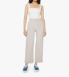 MOTHER THE MAJOR ZIP ANKLE PANT IN OATMEAL