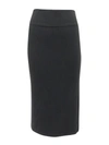 Daniella Faye Women's Velour Sport Skirt In Black In Grey