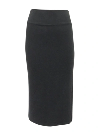 DANIELLA FAYE RIBBED SKIRT IN GREY