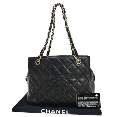 Pre-owned Chanel Timeless Leather Handbag () In Black