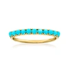 Rs Pure By Ross-simons Turquoise Ring In 14kt Yellow Gold In Blue