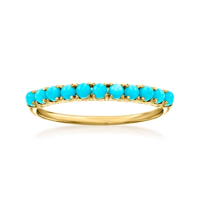 RS PURE BY ROSS-SIMONS TURQUOISE RING IN 14KT YELLOW GOLD