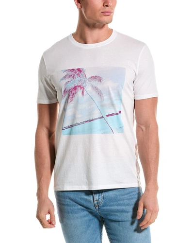 Atm Anthony Thomas Melillo Men's Palm Tree Crewneck T-shirt In White