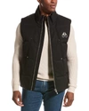 Moose Knuckles Montreal Brand-plaque Cotton-blend-down Vest In Black