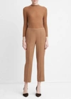 VINCE BRUSHED WOOL EASY PANT IN DK BEECH